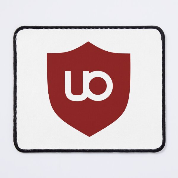 Item preview, uBlock Origin Dark Red Shield Icon Ad Blocker Logo designed and sold by LuislpArt.