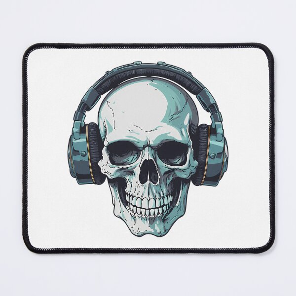 Item preview, Skull With Headphones designed and sold by azoandray.