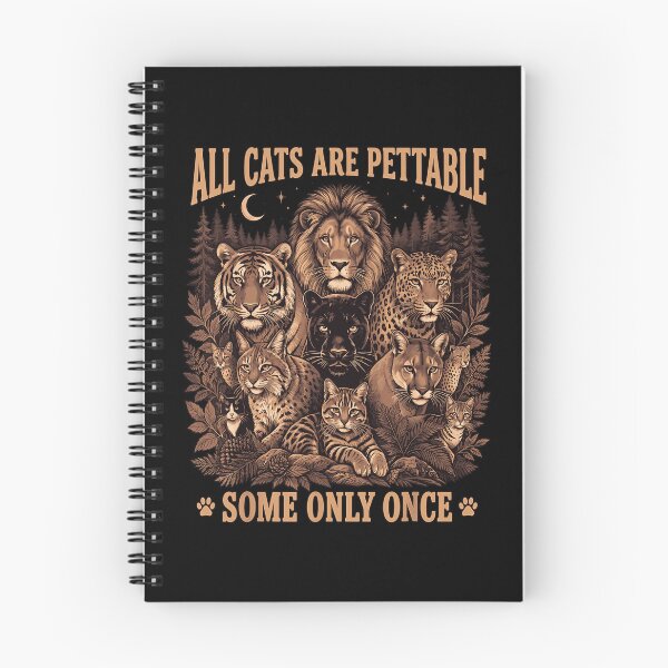 Item preview, All Cats Are Pettable Some Only Once Wild Big Cats Lion Tiger Leopard Fan Apparel designed and sold by slmfams.