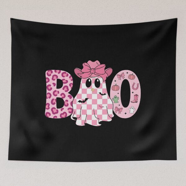 Item preview, Pink Western Halloween Cowgirl Ghost Boo designed and sold by KroghDs.