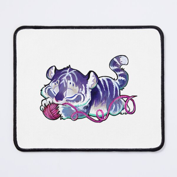 Item preview, Yarn The Sleepy Purple Tiger designed and sold by junglegreenb.