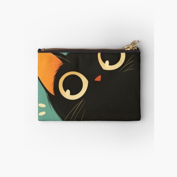Item preview, Curious Black Cat Peeking – Cute Aesthetic Cat Art designed and sold by frantuliuss.