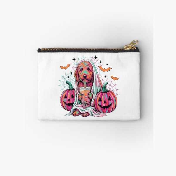 Item preview, Halloween Ghost Dog Boba Tea Goldendoodle designed and sold by KroghDs.