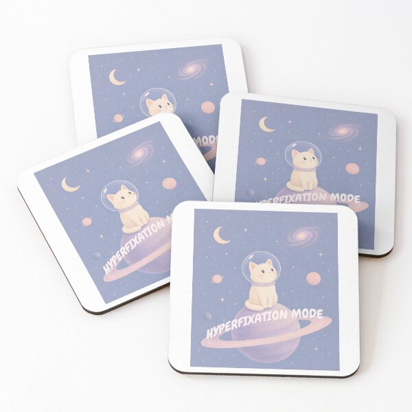 Item preview, ADHD Hyperfixation Mode Space Cat designed and sold by lenalenspod.