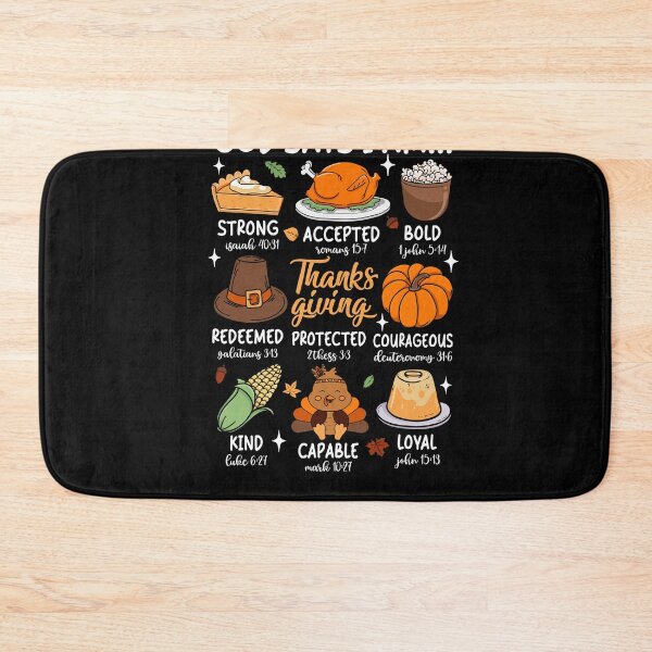 Item preview, God Says I Am Christian Thanksgiving Bible Verse Design designed and sold by varin-studio.