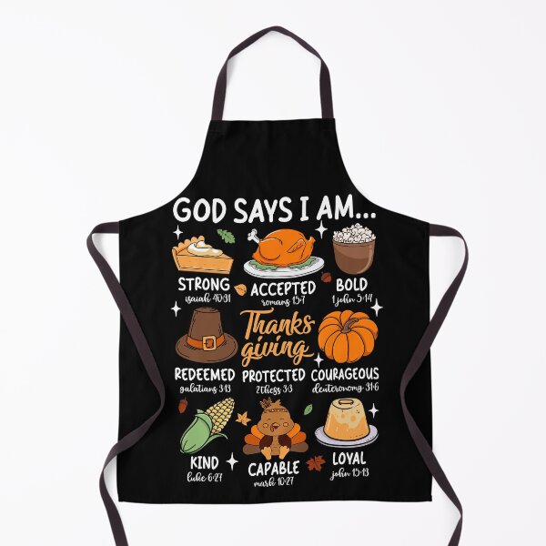 Item preview, God Says I Am Christian Thanksgiving Bible Verse Design designed and sold by varin-studio.