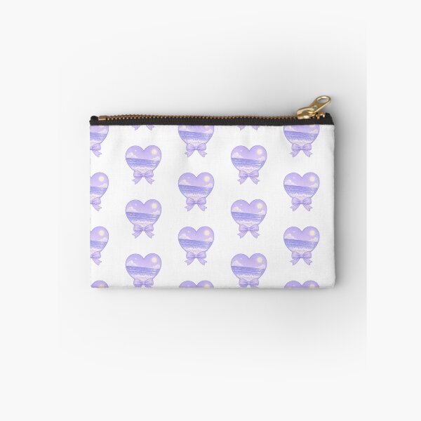 Item preview, Purple Ocean Heart with Bow – Dreamy Kawaii Sea Aesthetic designed and sold by Kiralemon.