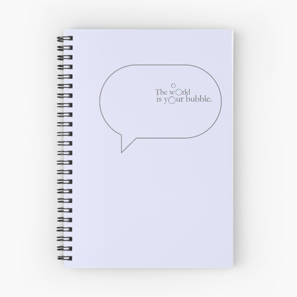 Item preview, The World Is Your Bubble | Dark Ink Wordplay designed and sold by EntangledRhyme.