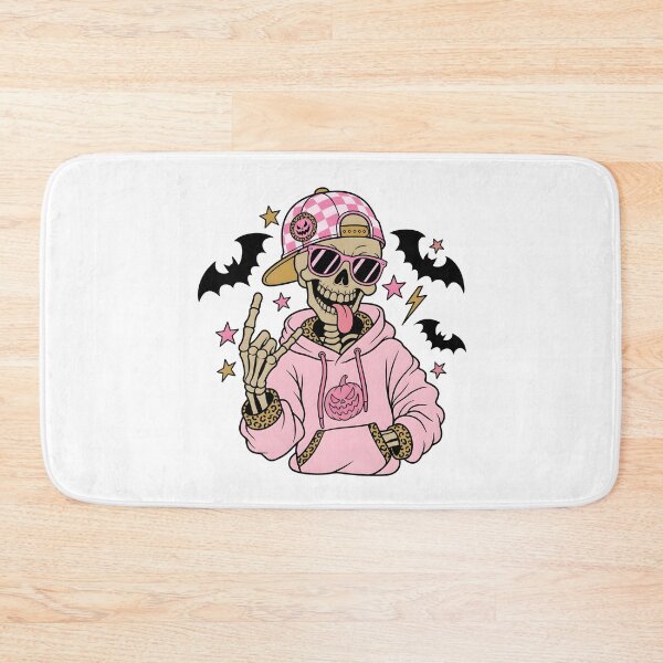 Item preview, Pink Skeleton Halloween Skater Girls designed and sold by KroghDs.
