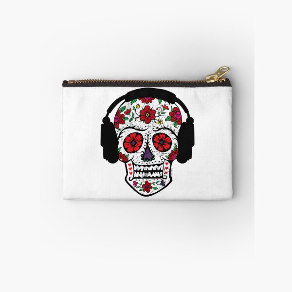 Item preview, Sugar Skull With Headphones designed and sold by azoandray.