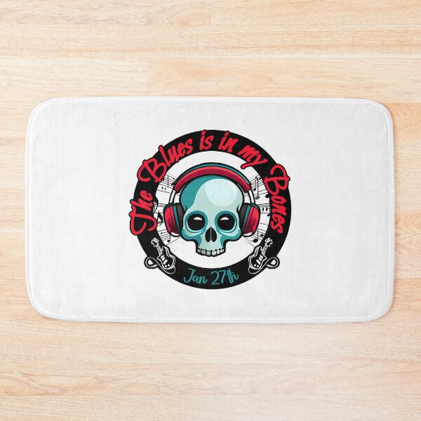 Item preview, The Blues Is In My Bones  Blue Skull designed and sold by azoandray.