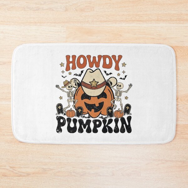 Item preview, Western Halloween Howdy Cowboy Pumpkin Skeleton designed and sold by KroghDs.