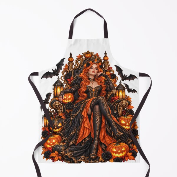 Item preview, Gothic Pumpkin Royalty – Ornate Throne, Roses & Golden Details designed and sold by Clothes With Smiling Animals Walt Gral.