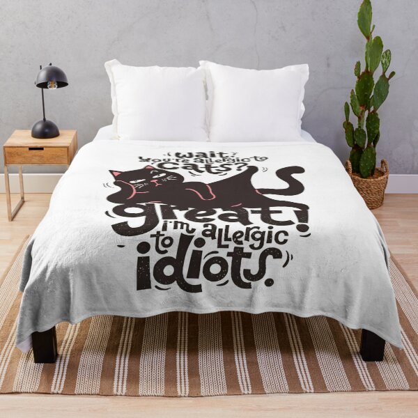 Item preview, Funny Cat Wait You're Allergic To Cats Great Idiots designed and sold by KyonnaMakle.