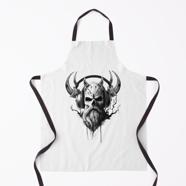 Item preview, Viking Vintage Skull Beard With Headphone designed and sold by azoandray.