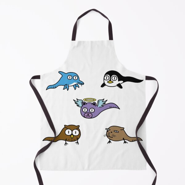 Item preview, Cute Obake Monster Collection – Funny Ghost Dolphin Penguin Angel Bear Owl and Capybara Gift for Animal Lovers designed and sold by Wurstlady.