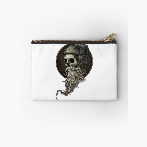 Item preview, Viking Vintage Skull Beard With Headphone designed and sold by azoandray.