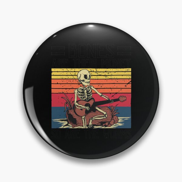 Item preview, Skeleton Musician  Sunset Bones Worms Phrase designed and sold by OLIVIPAYSINGER.