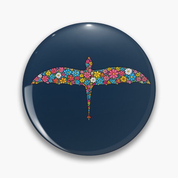 Item preview, Floral Dragon Silhouette – Colorful Flower Mosaic Fantasy Art designed and sold by blankTeeShirt.