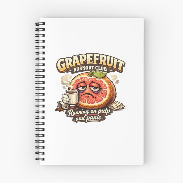 Item preview, Grapefruit Burnout Club Pastel Kawaii Exhausted Fruit Art designed and sold by Sommium .