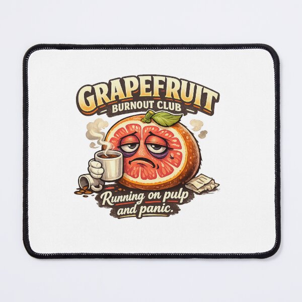 Item preview, Grapefruit Burnout Club Pastel Kawaii Exhausted Fruit Art designed and sold by Sommium .
