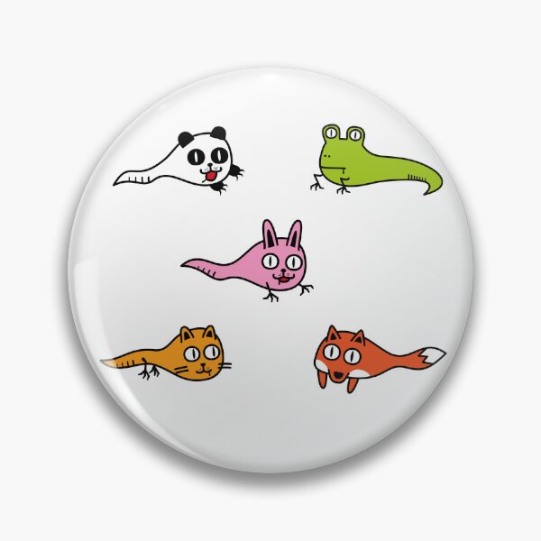 Item preview, Cute Obake Monster Collection – Funny Ghost Panda Frog Rabbit Cat and Fox Gift for Animal Lovers designed and sold by Wurstlady.