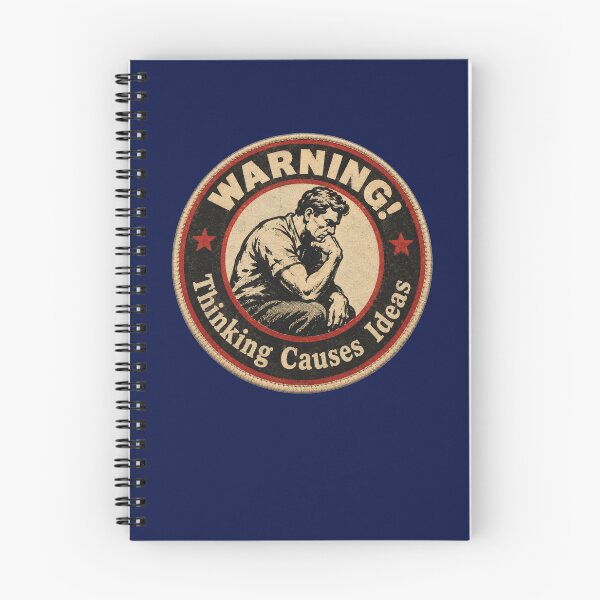 Item preview, Warning - Thinking Causes Ideas designed and sold by AlienAlmanac.