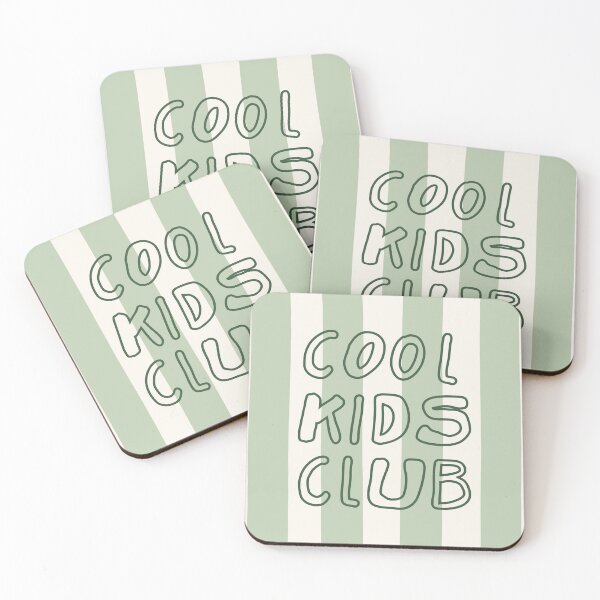 Item preview, Cool Kids Club Trendy Matcha Mint Pastel Retro Stripes designed and sold by nineFlorals.