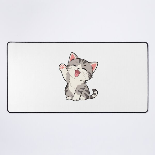Item preview, Happy Grinning Kitten Cartoon Art designed and sold by OlyvieArt.