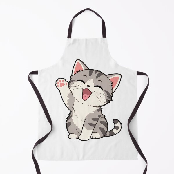 Item preview, Happy Grinning Kitten Cartoon Art designed and sold by OlyvieArt.