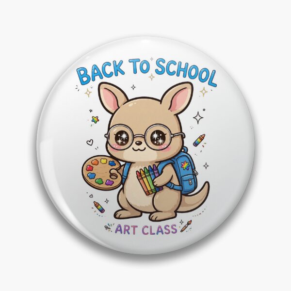 Item preview, Cute Kangaroo Back To School Art Class designed and sold by Wildlife-Walk.
