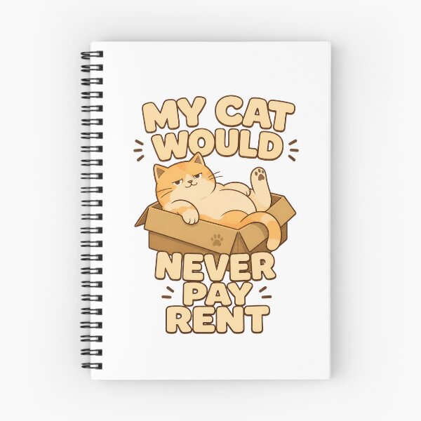 Item preview, My Cat Would Never Pay Rent Funny Cat Illustration designed and sold by OlyvieArt.