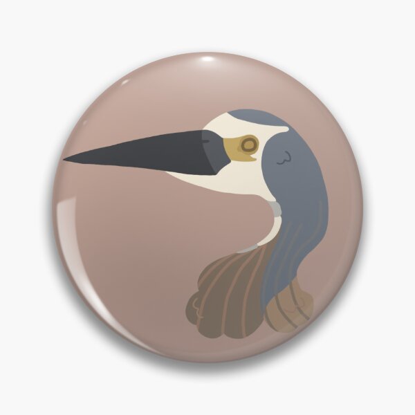 Item preview, CBS Sticker - White-faced Heron designed and sold by ClumsyPillbug.
