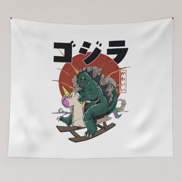Item preview, Funny Kaiju Unicorn Rocking Horse  designed and sold by KyonnaMakle.