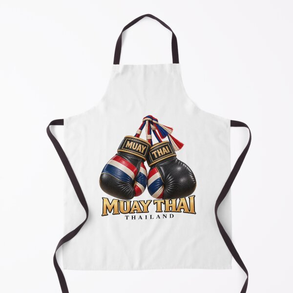 Item preview, Muay Thai Boxing Gloves Thailand Flag Emblem designed and sold by Nicha Studio.