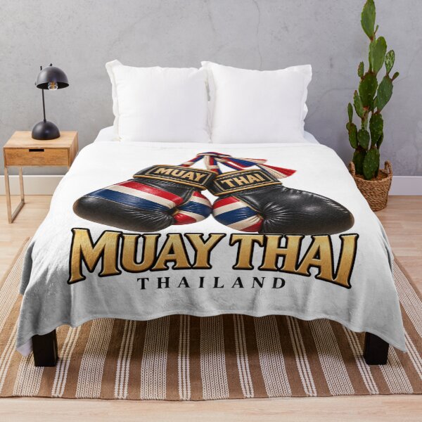 Item preview, Muay Thai Boxing Gloves Thailand Flag Emblem designed and sold by Nicha Studio.