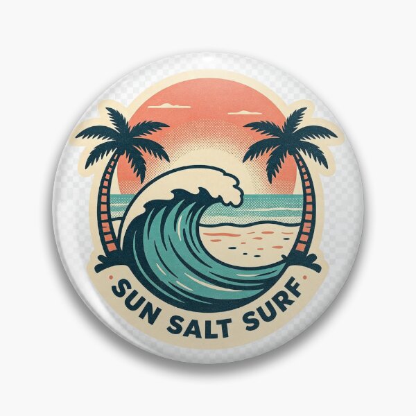 Item preview, sun salt surf logo designed and sold by ABcustomsneaker.