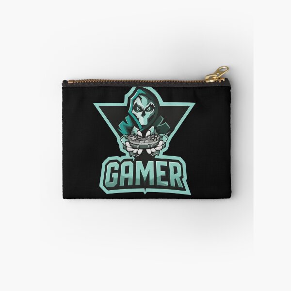 Item preview, Skeleton Gamer Controller Teal Black Edgy Gaming  designed and sold by Williebloed.