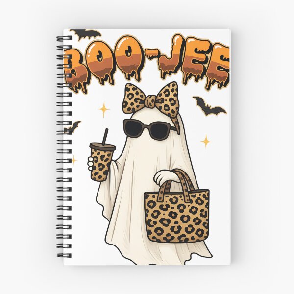 Item preview, Boo Jee Halloween Ghost Cute Leopard Print T-Shirt designed and sold by HUTEND.