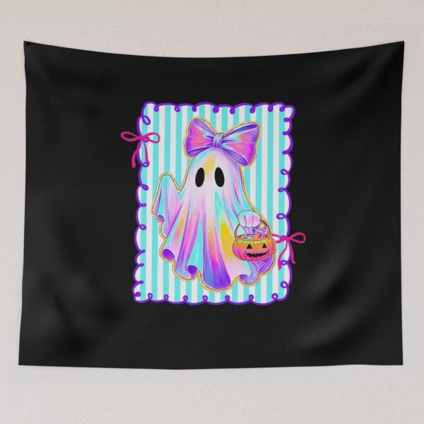 Item preview, Cute Preppy Ghost Coquette Halloween designed and sold by AARABwino.