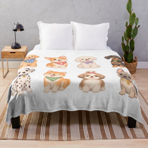 Item preview, Cute Watercolor Dogs – Puppy Illustration designed and sold by Lyannaadesign.