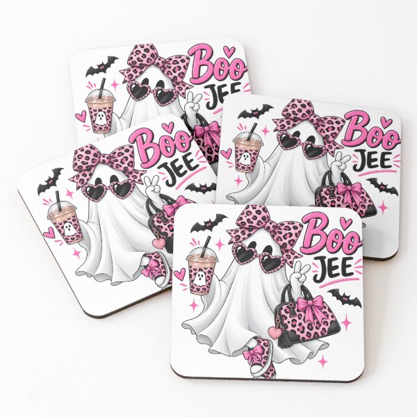 Item preview, Boojee Ghost Halloween Cute Pink Leopard Print Tee designed and sold by HUTEND.