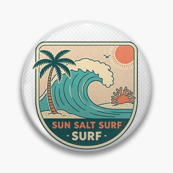 Item preview, sun salt surf logo designed and sold by ABcustomsneaker.