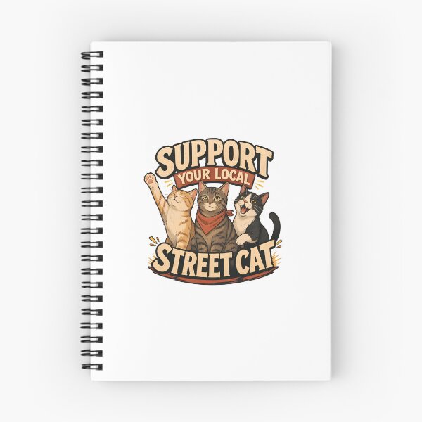 Item preview, Support Your Local Street Cat Cute Cats Artwork designed and sold by SoyLamderma.
