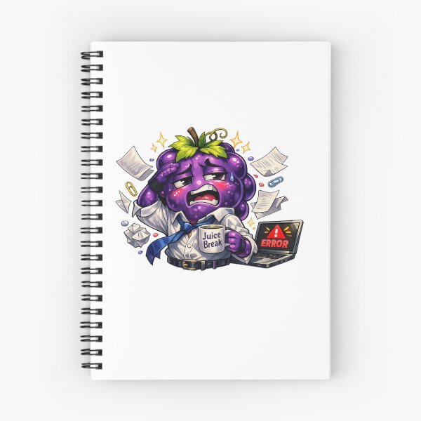 Item preview, Grape Office Burnout Pastel Kawaii Overworked Fruit Art designed and sold by Sommium .