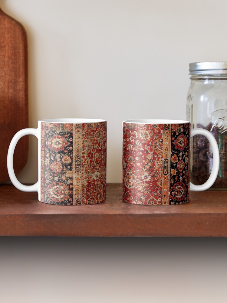 Thumbnail 2 of 6, Coffee Mug, 17th Century Afghanistan Rug Print designed and sold by bragova.