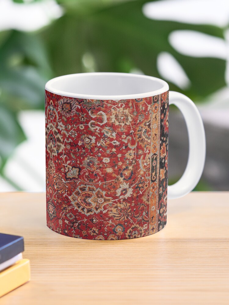 Thumbnail 1 of 6, Coffee Mug, 17th Century Afghanistan Rug Print designed and sold by bragova.