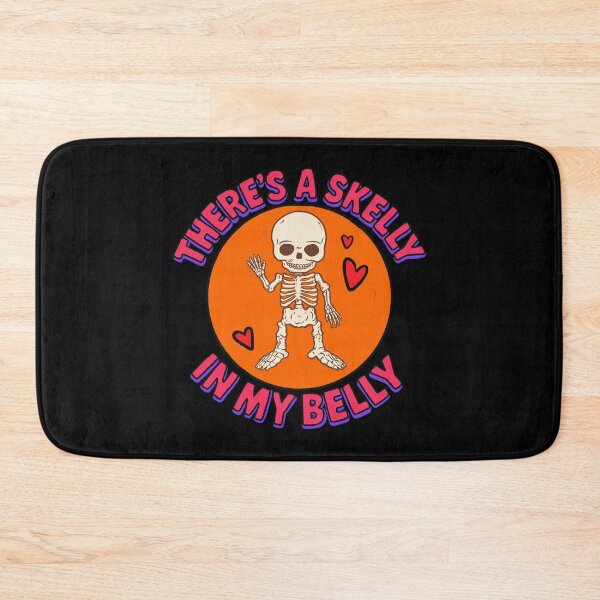 Item preview, There's a Skelly in My Belly | Funny Halloween Pregnancy Announcement | Skeleton Baby Mom designed and sold by IHateDumplings.