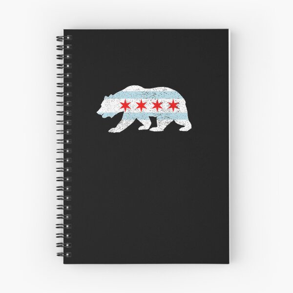 Item preview, Sweet Vintage Retro Chicago City Flag Bear Print designed and sold by DaphoLatara.