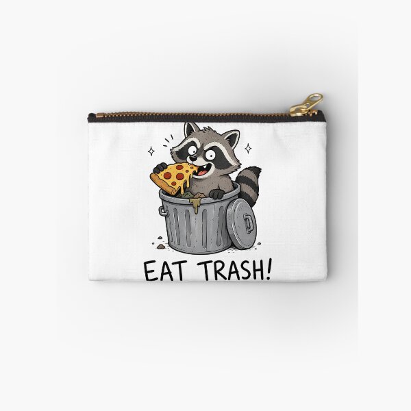 Item preview, Raccoon Eating Pizza Trash Panda Funny Cartoon designed and sold by ShirtWreck.
